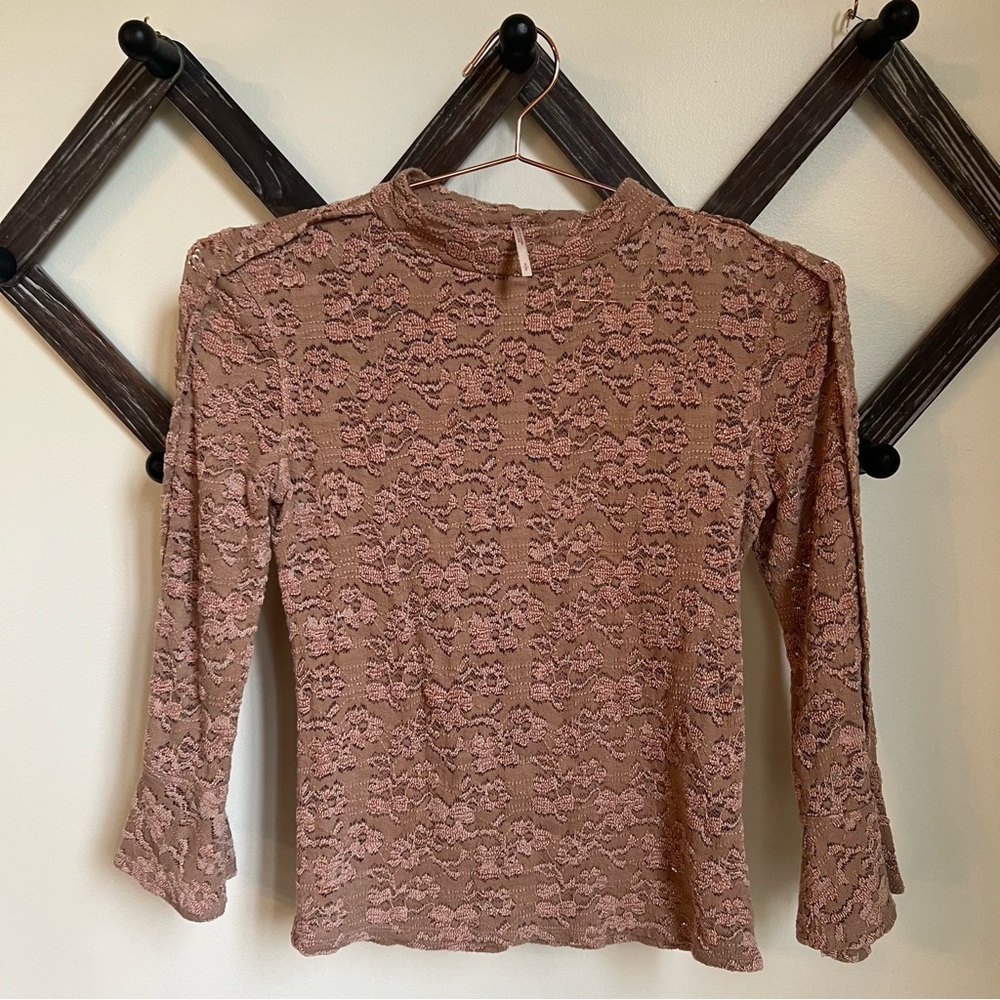 Free People Elegant Top in Pink